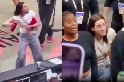 VIDEO: Caitlin Clark Had The Crowd In Stitches After Wild Courtside Moment Targeting Bucks Fan During Pacers’ Game 2 T-Shirt Toss