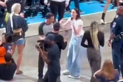 Cameras Caught Caitlin Clark’s Strange Moment With NBA Ref On The Court During Pacers-Bucks Playoff Game
