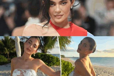 Kylie Jenner Rocks Vintage Vibes in Daring Doily Dress at the Beach