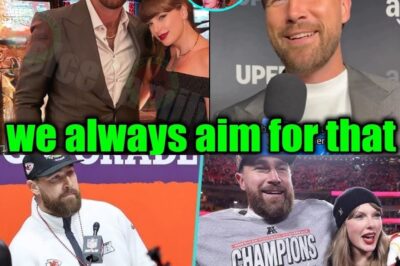 Travis Kelce BLUSHES & BEAMS When Asked About Taylor Swift in Live Interview – Fans OBSESSED with His Reaction!