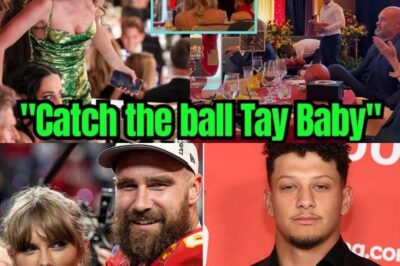 TOUCHDOWN SHOCKER: Patrick Mahomes THROWS Football to Travis Kelce & Taylor Swift at Vegas Gala – Crowd ERUPTS!