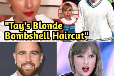 TAYLOR SWIFT’S GORGEOUS HAIR MAKEOVER LEAVES TRAVIS KELCE BLUSHING—CAUGHT ON CAMERA AFTER BABY VISIT! (NH)
