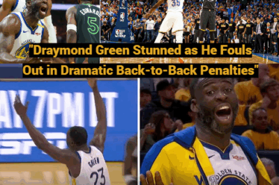 “Draymond Green Stunned as He Fouls Out in Dramatic Back-to-Back Penalties”
