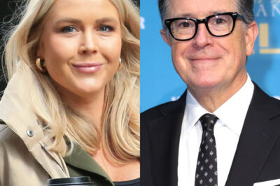 Karoline Leavitt Hijacks Colbert’s Stage in Explosive On-Air Clash—Audience Gasped, Show Abruptly Cut, and TV History Made!