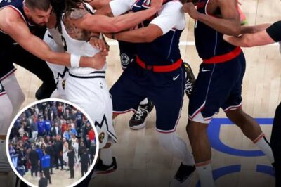 James Harden and Aaron Gordon have shoving match after Christian Braun foul; Nuggets vs Clippers Game 4
