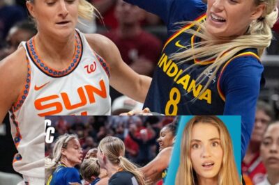 Sophie Cunningham ENFORCES For Caitlin Clark In WILD FIGHT vs Sun (NH)