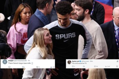 “Them French Boys Love Milk”- Social Media Cracks All Sorts Of Wild Jokes After Cameron Brink Links Up With Victor Wembanyama During Pacers-Spurs Game