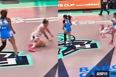Cameras Caught Angel Reese Committing Dirty Foul Away From The Play During Chicago Sky-New York Liberty Game