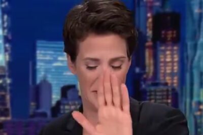 On live television, Rachel Maddow suddenly choked up and burst into tears, forcing her to cut the show short. That rare moment didn’t stem from work pressure, but from the heartbreak she felt while reading about young children being separated from their parents. The image of Maddow struggling to stay composed, only to be overwhelmed by emotion, left viewers in stunned silence. Behind the poise of a seasoned journalist lies a deeply compassionate heart, one that trembles in the face of human suffering. After the show, she apologized for losing her composure — and what she revealed afterward left people even more speechless.