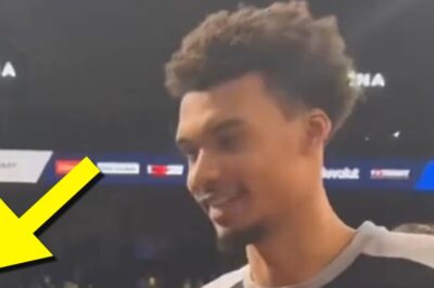 Social Media Is In Shock Over Photos Of Victor Wembanyama Making 6’4″ Cameron Brink Look Tiny During Their On-Court Meeting After Spurs-Pacers France Game