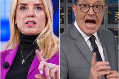 EXPLOSIVE MOMENT: Pam Bondi SHUTS DOWN Stephen Colbert LIVE—What She Said Will Leave You Speechless!