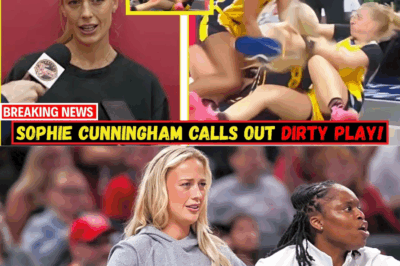 Sophie Cunningham BREAKS SILENCE After LA Sparks’ DIRTY PLAY Leaves Caitlin Clark Injured in Brutal Clash vs Indiana Fever! ( TT )