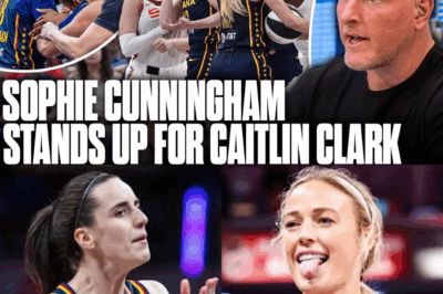 Battle Lines Drawn: Sophie Cunningham Steps Up to Defend Caitlin Clark in Wild Fever–Sun Brawl – Three Ejected Amid Rising Concerns Over WNBA Officiating and Player Safety ( TT )