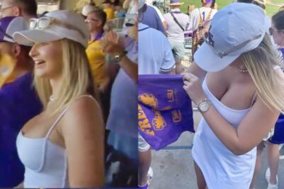 Jaw-Dropping Female LSU Fan Who Stole The Show On Live TV During College World Series Has Been Identified, And You’ll Definitely Want To Check Out Her Scorching Social Media Pics (an)
