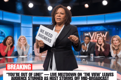 “You’re Out of Line!” — Live Meltdown on ‘The View’ Leaves Audience Stunned as Host Storms Off Mid-Broadcast