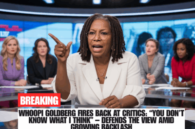 Whoopi Goldberg Fires Back at Critics: “You Don’t Know What I Think” – Defends The View Amid Growing Backlash