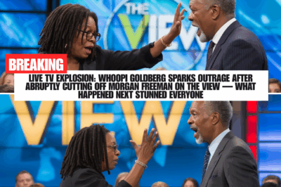 LIVE TV Uproar: Whoopi Goldberg Cuts Off Morgan Freeman Mid-Interview on The View, Prompting Outrage and Viewer Backlash