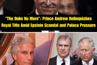 “The Duke No More”: Prince Andrew Relinquishes Royal Title Amid Epstein Scandal and Palace Pressure