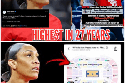 WNBA Finals Ticket Prices Plunge to Just $35 — Yet Game 5 Draws the Biggest Audience in 27 Years