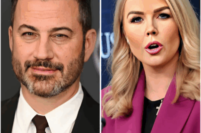 Jimmy Kimmel EXPLODES on Live TV, Suing Karoline Leavitt for $50 Million After a Shocking On-Air Confrontation — But Her 8-Second Response Left the Entire Studio on Its Feet