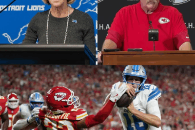 Lions Owner Sheila Ford Hamp Explodes After Controversial Loss to Chiefs — Demands NFL Void the Game and Fire Referees as Andy Reid Fires Back